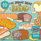 Ceaco – Bread Zodiac - 300 Piece Jigsaw Space Saver Puzzle – Puzzles for Smaller Spaces and Surfaces Ceaco