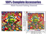 MjhRcll Christmas Diamond Painting Kits for Adults,Funny Diamond Art Kits for Beginner,Comical Diamond Dots with Accessories for Home Wall Decor 14X14 Inch MjhRcll