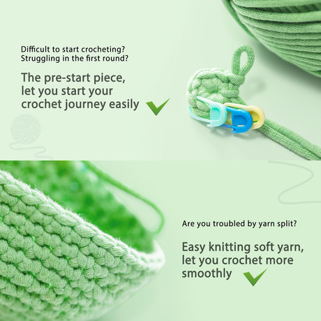 Crochet Kit for Beginners: Highland Cow Crochet Kit, Learn to Crochet, Include Easy Knitting Soft Yarn, Step-by-Step Video Tutorial, Hook, Holiday Birthday Gift for Adults and Kids(30%+ Yarn) CrochetBox