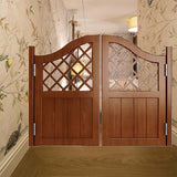 SRHIMEOS Swinging Doors Cafe Doors 39x31 Inch, Indoor Louvered Saloon Swing Door, Saloon Cafe Doors, Louvered Privacy Screen Partition, Bar Kitchen Stairs Solid Wood Cafe Door SRHIMEOS