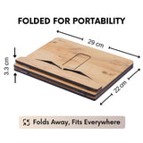 Vigo Wood Book Stand, Book Holder, Reading Stand, Cookbook Holder, Recipe Book Stand, Wooden Book Stands for Reading, Cookbook Stand for Kitchen, Book Holder for Reading in Bed (Oak) Vigo Wood