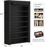 OYREL Tall Shoe Rack Dustproof Cabinet Large Capacity 8 Tier Shoe Organizer,32-40 Pairs of Shoes OYREL