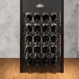Homeiju Wine Rack Freestanding Floor, Bar Cabinet for Liquor and Glasses, 4-Tier bar Cabinet with Tabletop, Glass Holder, Storage Drawer and Wine Storage for Home Bar(Patent No.D1009580) Homeiju