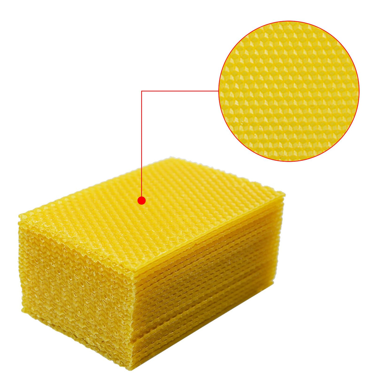 20Pcs Beeswax DIY Candle Making Kit, Natural Beeswax Honeycomb Sheets for Candle Making Beekeeping, Beehive Wax Foundation Sheets Candle Rolling Kit for Beeswax Sheets & Decorations (132 x 90 mm) Flylin