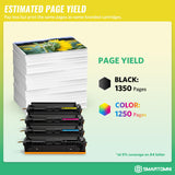 206A Toner Cartridges 4 Pack (with Chip) Works with HP Color Pro MFP M283fdw M283cdw, Pro M255dw M255nw, MFP M282nw M283 M282 M255 Printer | W2110A W2111A W2112A W2113A 206X W2110X S SMARTOMNI