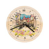 FOKOCALI 20 Pack 11.8in Sublimation Blank Clock Plywood Round Wall Clock Decor DIY Heat Transfer Press Printing FOKOCALI