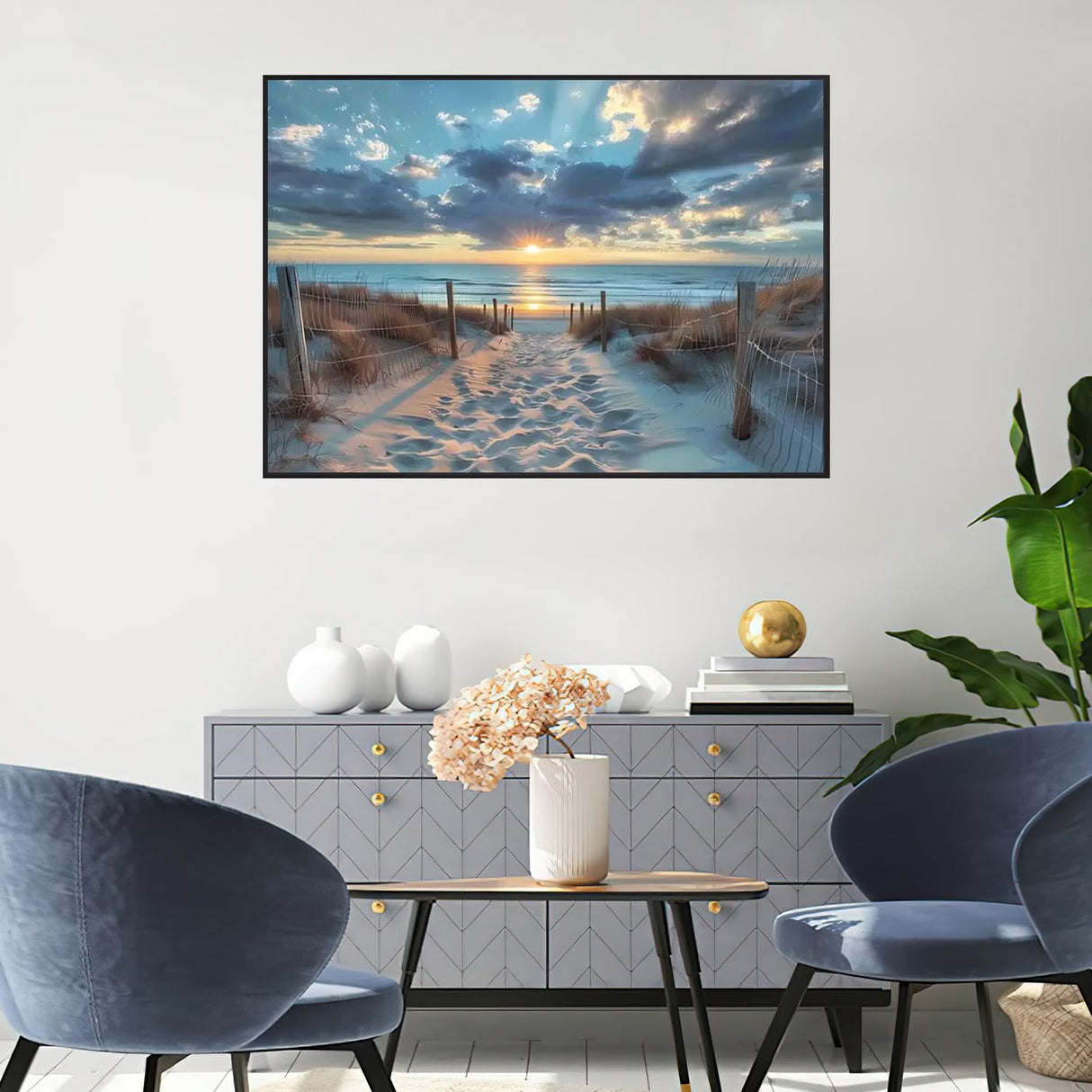 TOPMCYSG Beach Landscape Diamond Art Kits for Adults,Sunset Scenery 5D Diamond Painting Kits for Beginners,DIY Diamond Dots Round Full Drill Paint with Diamonds Pictures Gem Art Home Decor 16 x 12 in TOPMCYSG