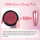 Born Pretty Chrome Nail Powder Metallic Mirror Powder Holographic Pigment Powder Manicure Nail Art Decoration Sets Silver Gold Pink Rose Gold 4 Boxes Born Pretty