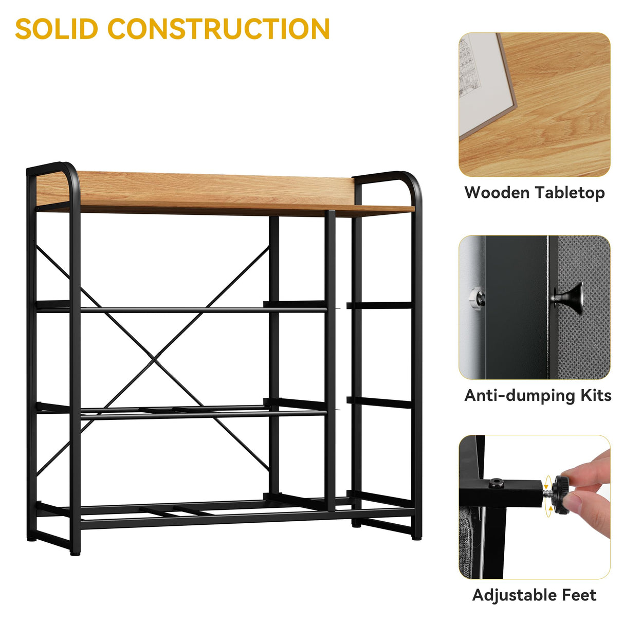 DWVO Fabric Dresser with 7 Drawers, Black Dresser & Chest of Drawers, Storage Tower with Large Capacity, Organizer Unit for Bedroom, Living Room & Closets DWVO