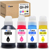 Printers Jack Compatible Canon GI-20 GI20 Refill Ink Bottles Kit for Canon PIXMA G5020 G6020 G7020 MegaTank Printers Printers Jack