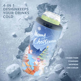 HIZEE 16 oz Sublimation 4 in 1 Can Cooler Tumbler Blank 4pack,Double Stainless Steel Vacuum Insulated for Hot and Cold Beverages,Standard Can,Beer Bottle and Insulated Mugs HIZEE