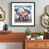 Valentine's Day Diamond Art Kits for Adults Beginner,Grandmas DIY Diamond Painting Kits 5D Diamond Dots Gem Art Crafts with Tools,Round Full Drill Funny Crafts for Home Wall Decor&Gift-12x12inch Fairyland JinWenn