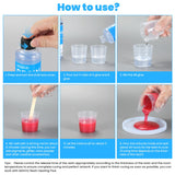 Epoxy Resin Kit, 8.45oz Hardener x1 and 8.45oz Epoxy Resin x1, Fast Curing Art Resin, Heat Resistant Resina Epoxica, Easy to Mix 1:1 Coating and Pouring Resins for Table Tops, Molds, Crafts,DIY MZHOU