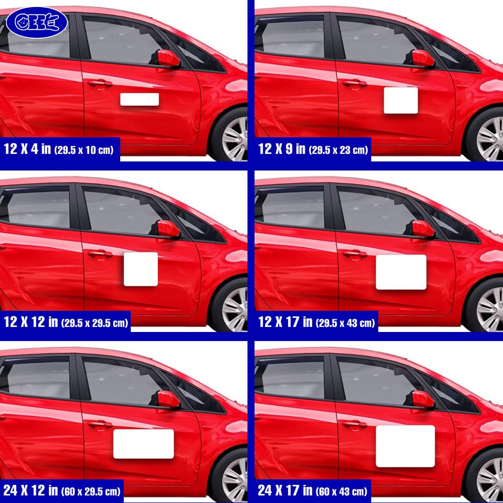 GEEKBEAR Blank Magnets for Cars (12 in x 9 in) - 2 Pack GEEKBEAR