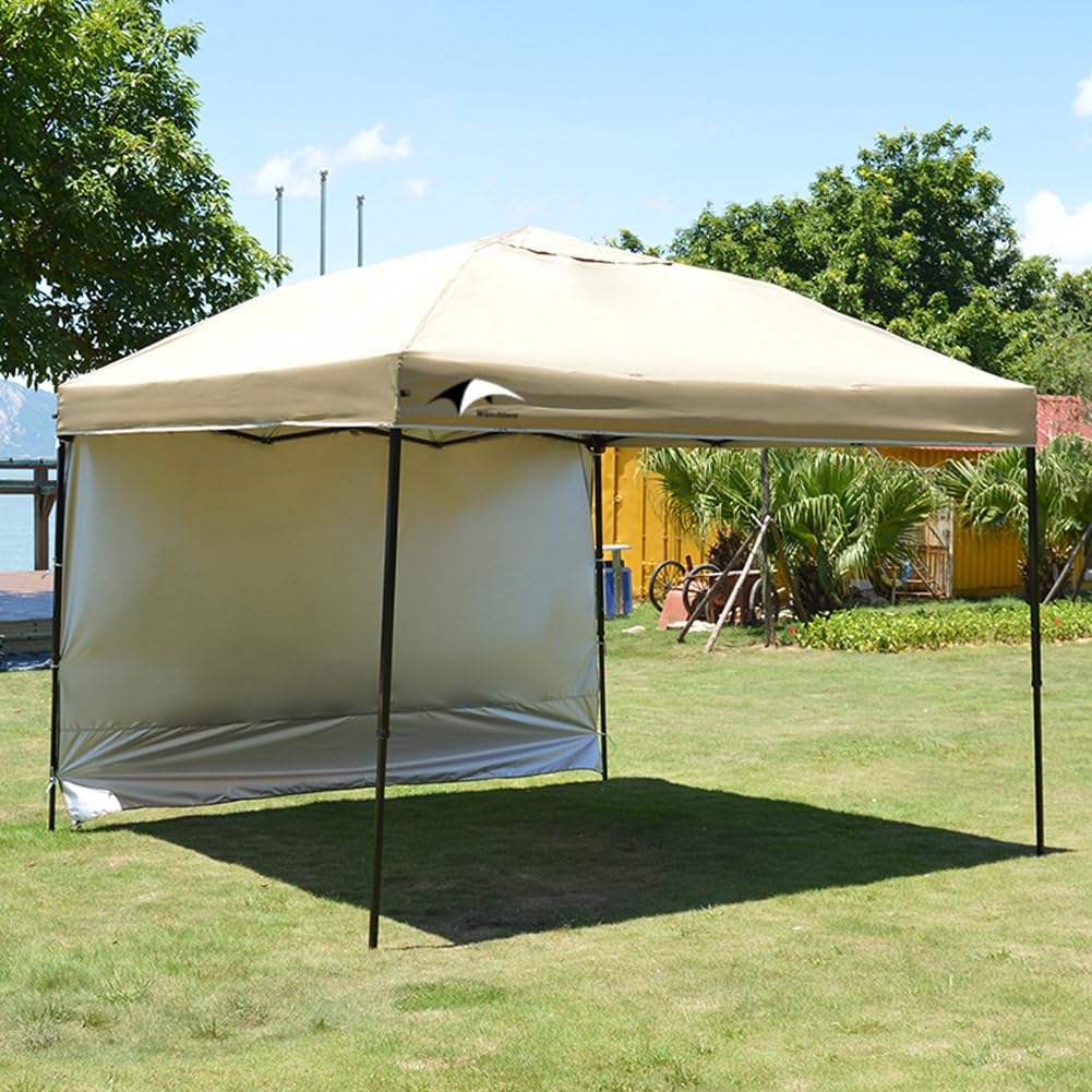MQoutdoor Pop up 10x10 Canopy Tent SideWall UPF50+ Waterproof, Grey, 10x10ft MQoutdoor