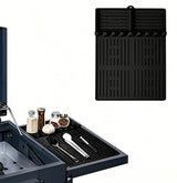 LittlesJoy Silicone Grill Barbeque Mat Fit for Blackstone,Large Spatula Tools Mat with Drip Pad, Silicone Griddle Mat for Outdoor Cooking, Kitchen Counter(Dark Grey) LittlesJoy