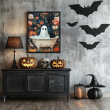 Reivworl Halloween Paint by Numbers Kit for Adults Beginners, Ghost Paint by Numbers, Adult Paint by Number Kits for Gifts and Home Wall Decor 16x20Inch Reivworl