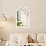 Runglecho Farmhouse Window Pane Mirror, Large Decorative White Wall Mirror for Living Room Kitchen Entryway, 24 L x 34,White Runglecho