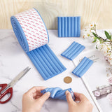 OLYCRAFT 6.6 Feet Blue Bunk Bed Ladder Pads Soft Ladder Pads with Strong Adhesive Bunk Bed Ladder Cover 3.1 Inch Wide Replacement Bed Ladder Pads for Stair Steps Foot Comfort Corner Protectors OLYCRAFT