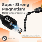 LOZAGU 17PCS Magnetic Nut Driver Set | SAE and Metric | Premium Impact Power Hex Nut Driver Drill Bit Master Kit | 1/4 Inch Hex Shank | Cr-V Steel (17PCS Magnetic Nut Driver (Short)) LOZAGU