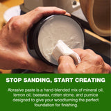 Premium Paste Wax for Wood - Resin Polishing for Woodturning - Friction Polish for Woodturning - Wood Polishing Compound - Restores Shine to Dull Finishes LIIZOUSUDA