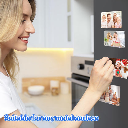 Guiqulai 30PCS Sublimation Magnet Blanks 4x3 inch, DIY Sublimation Refrigerator Magnet Personalized Sublimation Blanks Bulk Decorative Sublimation Magnets for Home Fridge Microwave Oven Door