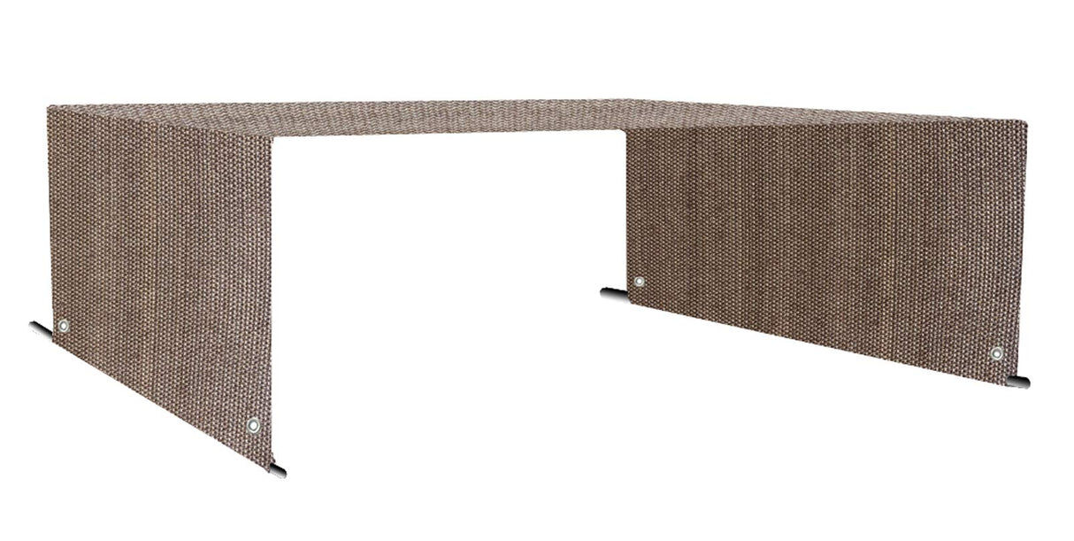 Pergola Shade Cover - Pergola Replacement Canopy with Breathable Shade Cloth for 10x10 & 12x10 FT Pergola (18 FT x 105 in, Walnut) Alion Home