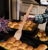 ECOSALL Large Wooden Spoon - 18-inch Heavy Duty Cajun Stir Paddle for Cooking in Big Pots & Wall Décor - Big Spoon For Brewing, Grill, Mixing, Stirring - Solid Natural Hard Wood Long Spatula. ECOSALL