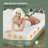 PayLessHere Gel Memory Foam Mattress 8 inch Mattress, CertiPUR-US Certified,Breathable Bed Mattress for Cooler Sleep Supportive & Pressure Relief,Removable Soft Cover,White King，Fiberglass Free PayLessHere