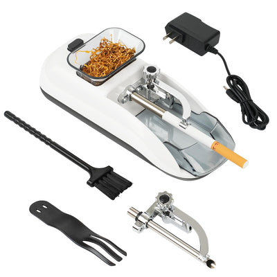 Electric Cigarette Rolling Machine, Portable Tobacco Injector Machine can Grind Filled with Herb, Tobacco, etc Suitable for Cigarette Tubes and Rolling Papers