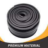 TEKDOE Garage Door Bottom Seal Weather Strip Threshold and Waterproofing Replacement on Universal Retainer with 3 3/4 inch Width and 10ft Length TEKDOE