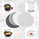 Billbotk 7" Trivets for Hot Dishes, Hot pots and Pans, 4 Heat Resistant Hot Pads, Pot Holders for Kitchen, Hot Plate Mats for Kitchen Countertops, Table, Home Essentials, Farmhouse Decor Billbotk