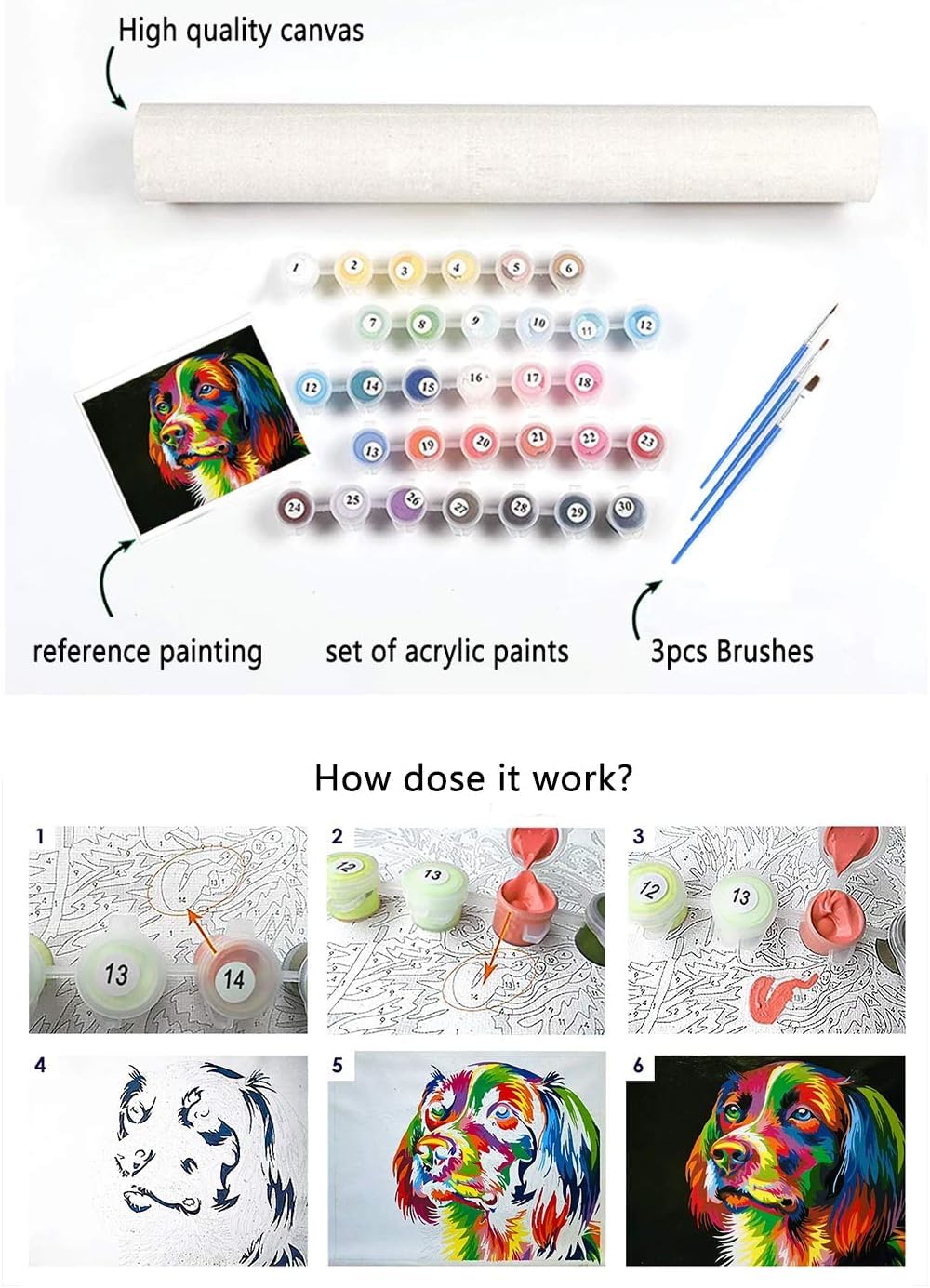 Diymood Paint by Numbers for Adults Sunset, DIY Oil Painting Lakes Acrylic Paint by Number Kits for Kids Adults Beginner for Home Wall Decor 16x20 inch Diymood