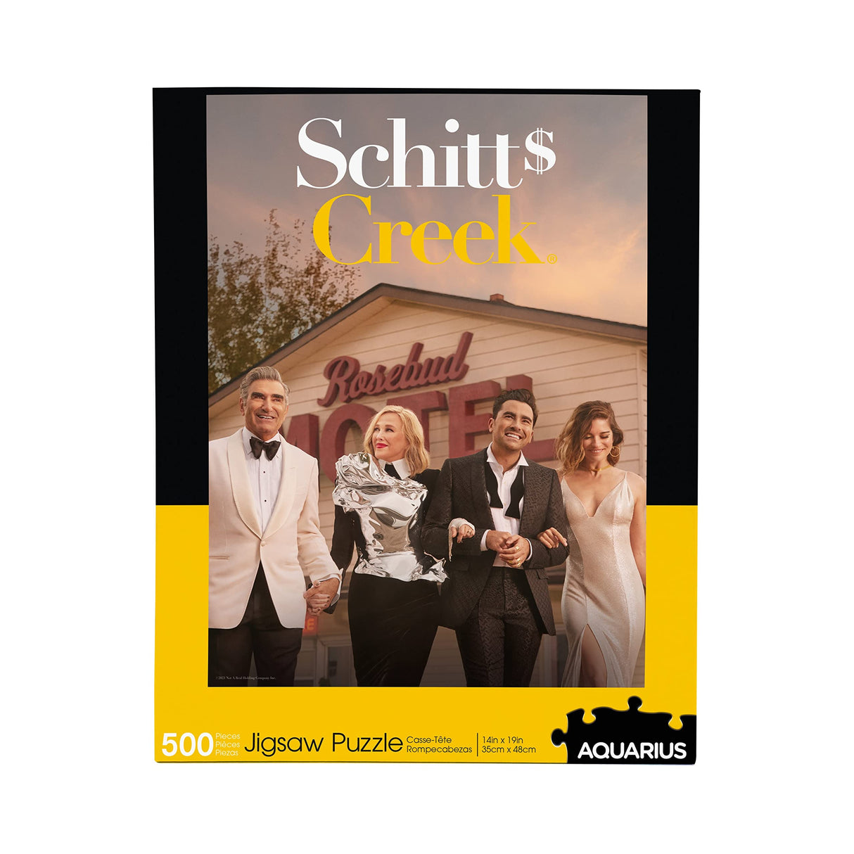 AQUARIUS Schitt's Creek Cast Puzzle (500 Piece Jigsaw Puzzle) - Glare Free - Precision Fit - Officially Licensed Schitt's Creek Merchandise & Collectibles - 14 x 19 Inches AQUARIUS