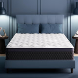 TERISTE 10 Inch Twin Breathable Memory Foam Hybrid Mattress with Individually Pocketed Springs for Isolate Motion, Fiberglass Free, Edge Support Mattress in a Box, CertiPUR-US® Certified TERISTE