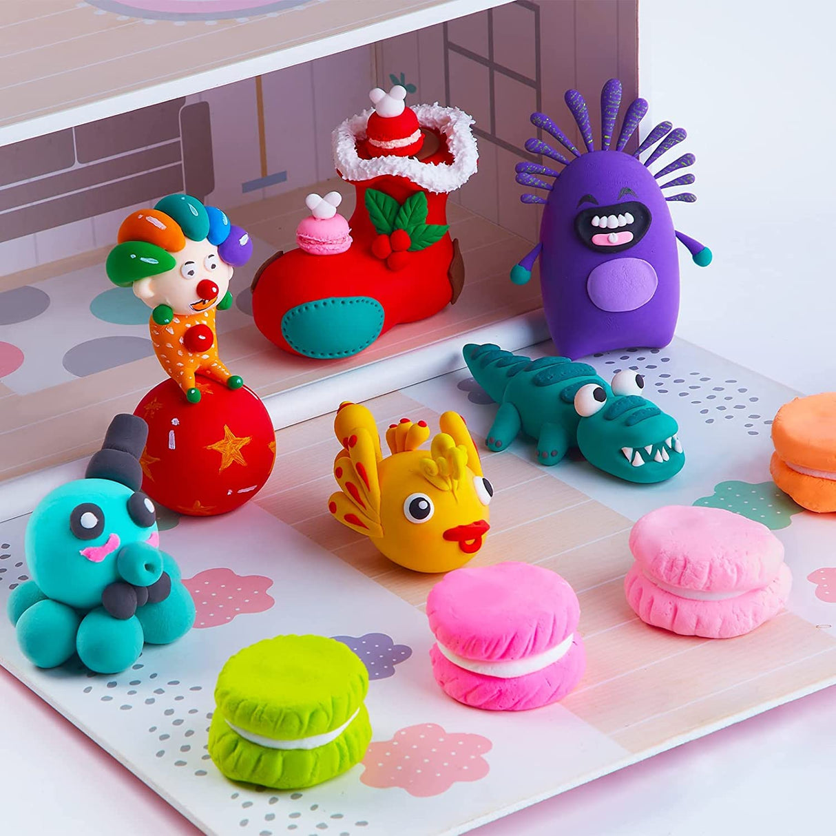 EDIFON Air Dry Clay Kit, 36 Colors Modeling Clay with Tools, Ultra Light, Safe and Non-Toxic, Ideal Gift for Kids (36 Colors+ Tools) EDIFON