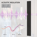 INNO STICKERS 3-Piece Wood Slat Wall Panel for Interior Wall Decor Noise Cancelling 94.5" x 11.4" Acoustic Decorative 3D Sound Absorbing Wall Paneling, Black Oak, 22.4 Sq.Ft INNO STICKERS