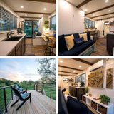 Tiny Homes for Sale Prefab, Expandable Container House Modular Home for Adults to Live in, Foldable Home Tiny House with 2-3 Bedrooms and Full Equiped Bathroom Generic