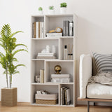 IFANNY Bookshelf, 48’’ Tall Bookcase with 8 Cubes, Small Bookshelf with Storage, Geometric Display Shelf, Wooden Bookshelves & Bookcases, Book Shelves for Bedroom, Living Room, Study (White) IFANNY