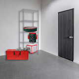 Home Basics Wire Shelving Storage Unit (5 Tier, Grey) Home Basics