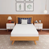 PayLessHere 5 Inch Memory Foam Mattress/Cooling Gel Bamboo Charcoal Infused Mattress/Medium Firm Mattresses/CertiPUR-US Certified/Bed-in-a-Box/Fiberglass Free/Pressure Relieving Twin Size,White PayLessHere