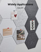 Hexagon Acoustic Panels, Kuchoow Soundproof Wall Panels Self-Adhesive, 12 Pack High Density sound proof panels for walls, 12"X10"X0.4" Acoustic Treatment for Recording Studio Office Home, Black Kuchoow