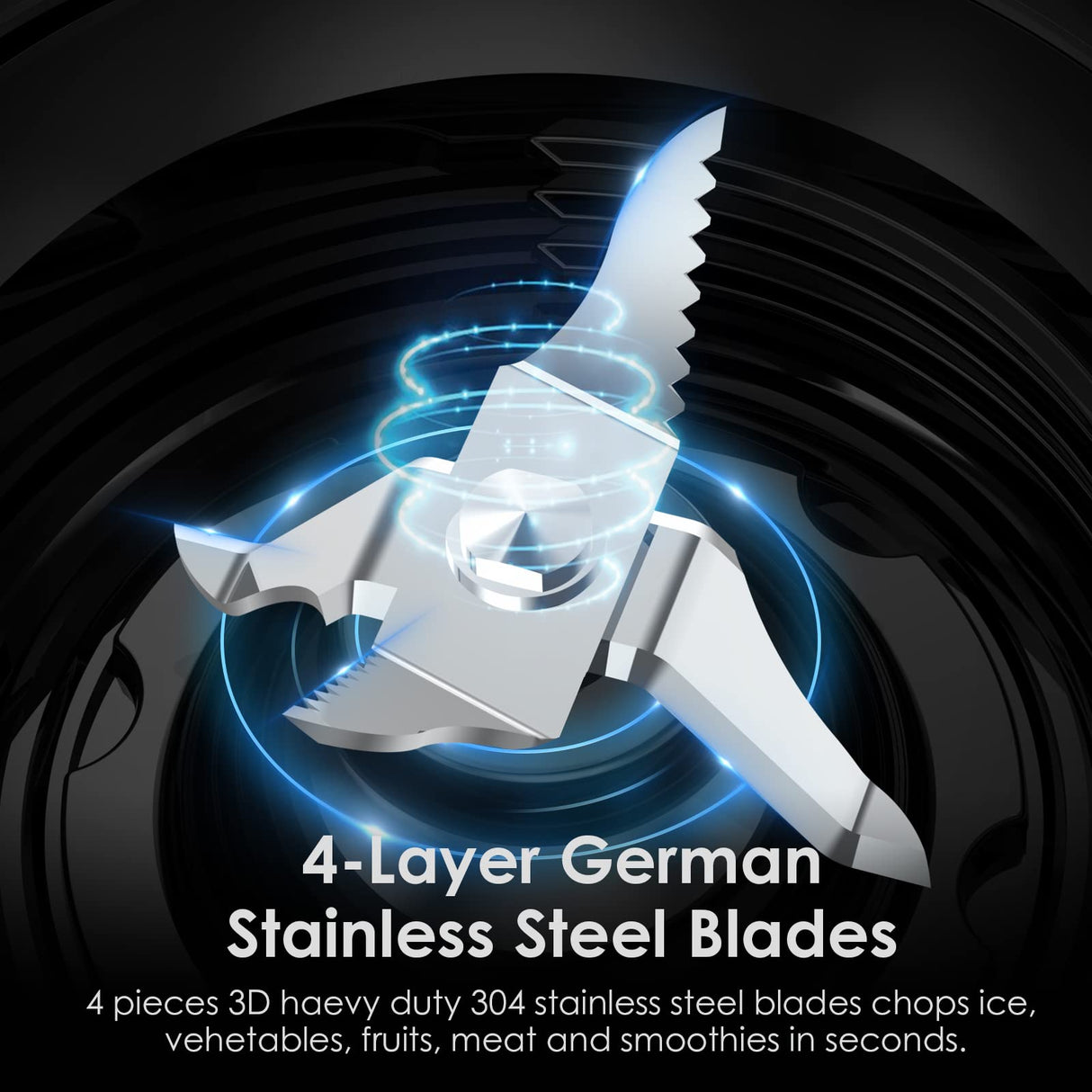 Anthter Professional Plus Blenders For Kitchen, 950W Motor Blender with Stainless Countertop, 50 Oz Glass Jar, Ideal for Puree, Ice Crush, Shakes and Smoothies Anthter