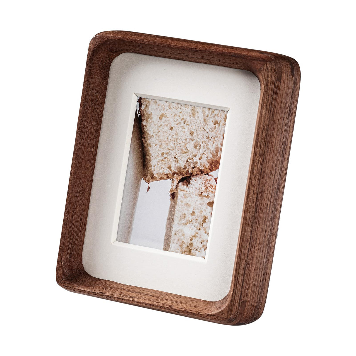 Youncewooder 3.5x5 Natural Walnut Wood Picture Frame - Displays 2x3 Photo with Mat | Rustic Handmade Photo Frame,Horizontal or Vertical for Wall and Tabletop,Gifts for Baby, Couple, and Best Friend Youncewooder