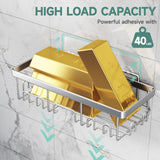 Veken Shower Caddy 6-Pack, Family Choice Award Winner, Large Wall Mounted Shower Rack, Bathroom Shelves Over Toilet, Organizer Storage Accessories with Soap Dish & Toothbrush Holder, Silver Veken