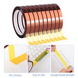 Fyguard 9 Rolls 10mm×30m (98Ft) Sublimation Tape Heat Tape Transfer Tape High Temperature Heat Resistant Tape, Heat Tape for Sublimation Heat Press Electronic Soldering Masking, No Residue Fyguard
