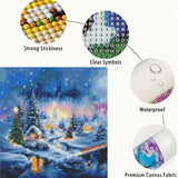 Winter Diamond Painting Kits for Adults,5D Diamond Art Kits for Adults Beginner,DIY Full Round Drill Diamond Diamond Dots Paintings Gem Art and Crafts Home Decor 13.8 x 13.8Inch GEMFAMILY