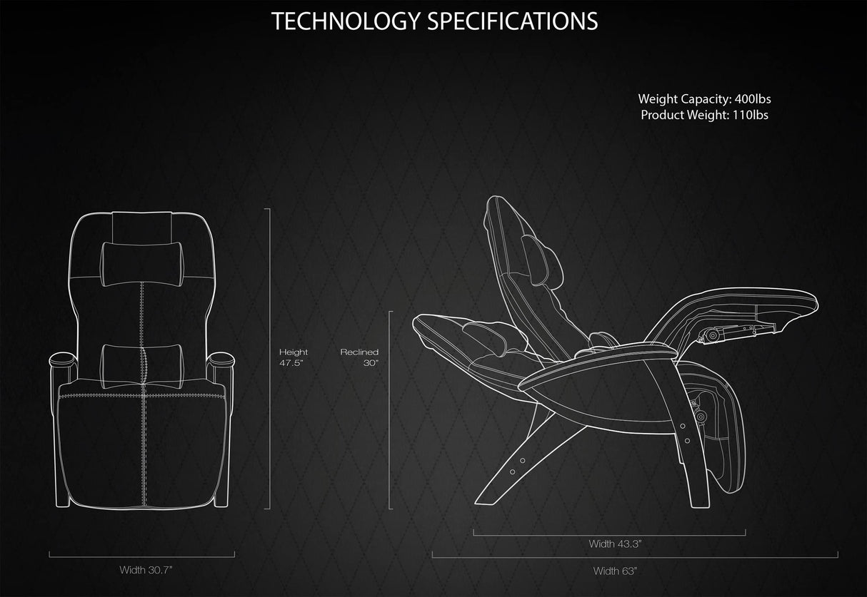 Svago ZGR Plus SV-395 Dual Power Infinite Position Zero Anti Gravity Recliner with Heat and Massage - Cognac Faux Leathe-Cognac-Standard Ground Curbside, Vinyl Svago