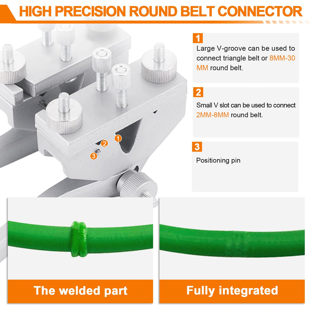 JIAWANSHUN PU Round Belt Welding Machine Polyurethane Belt Welder Round Belt Welder 110V with 150-400 ℃ Adjustable Temperature Electric Soldering Iron (One Set) JIAWANSHUN
