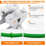 JIAWANSHUN PU Round Belt Welding Machine Polyurethane Belt Welder Round Belt Welder 110V with 150-400 ℃ Adjustable Temperature Electric Soldering Iron (One Set) JIAWANSHUN